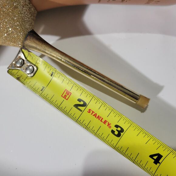 Stuart Weitzman Sabia Gold Glitter Metallic stiletto High Heels Pump Sz 7.5M - Picture 15 of 16